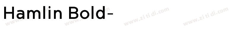 Hamlin Bold字体转换